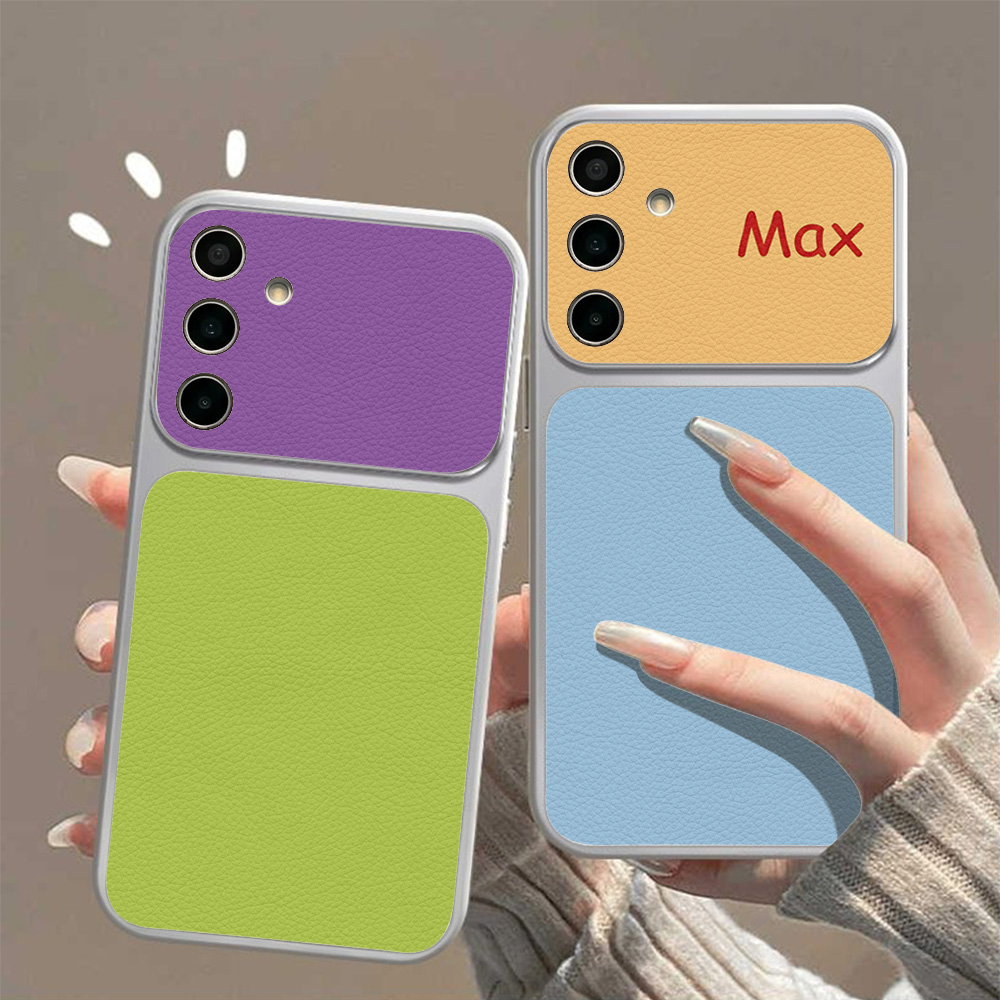 Phone Cases Leather - Matte Leather Phone Case For Samsung