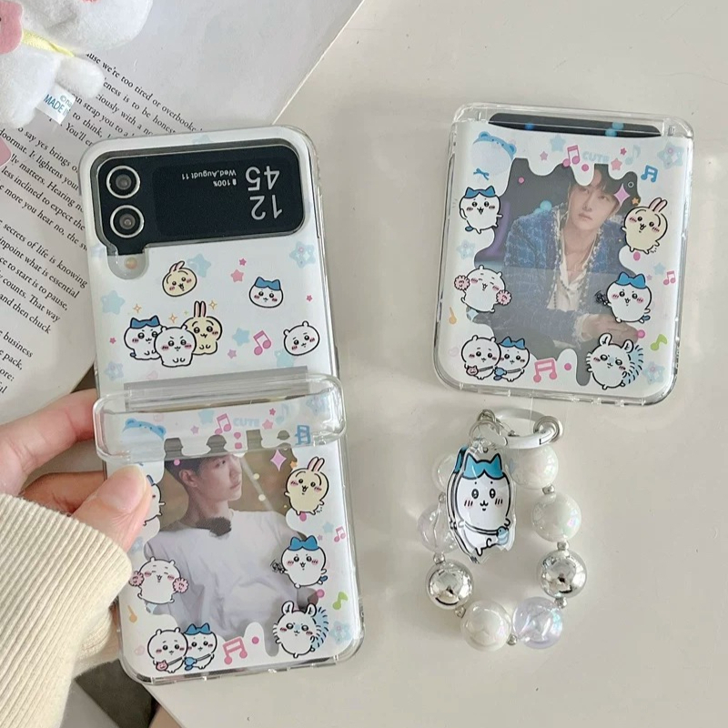Phone Cases Z Flip 5 - Cute Cartoon Japan Anime Chiikawa Card