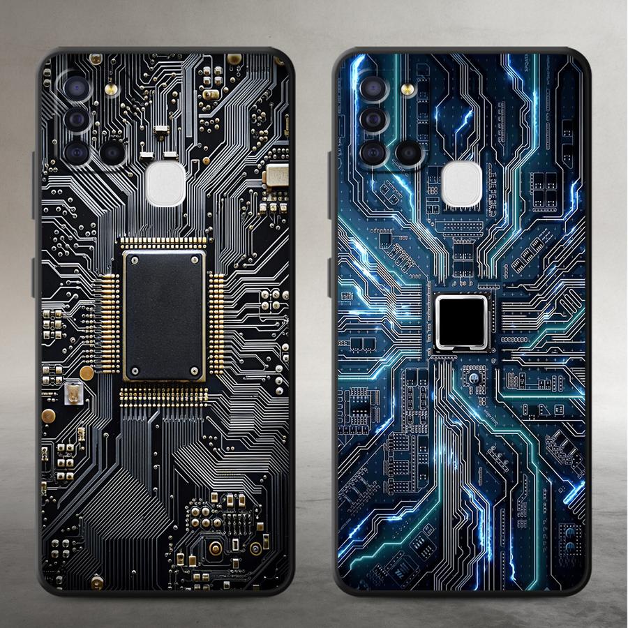 Phone Cases Galaxy A17 - Retro Circuit Board Funda Phone Cover