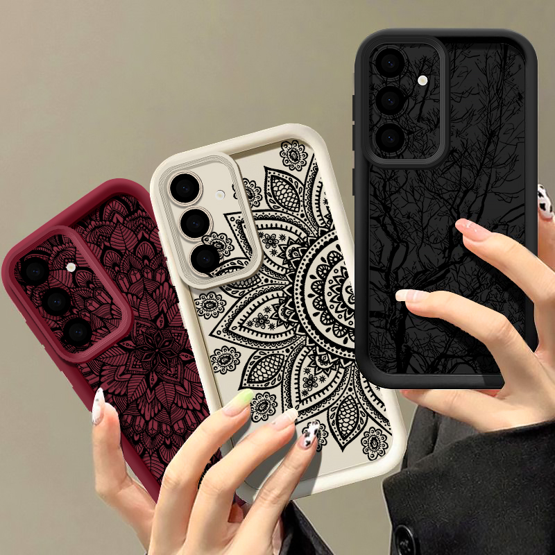 Retro Flower Totem Pattern Cas - Phone Cases Galaxy A17 review and price