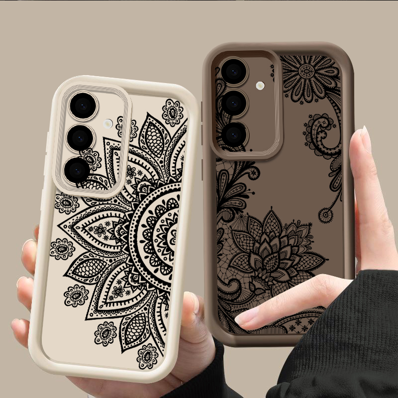 Retro Flower Totem Pattern Cas - Phone Cases Galaxy A17 review and price
