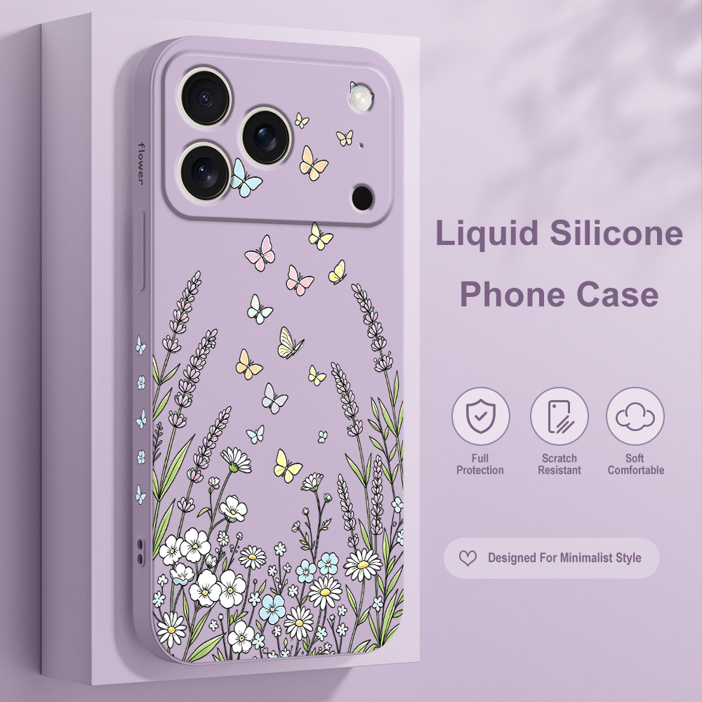 Grass Butterfly Phone Case For - Silicone Liquid Case review and price