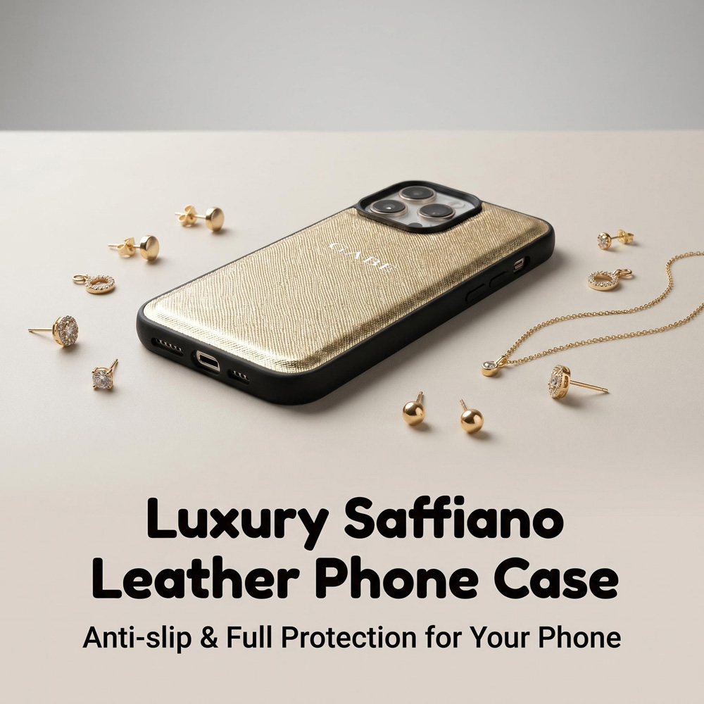 INS Minimalist Saffiano Leathe - Monogram Custom Case review and price