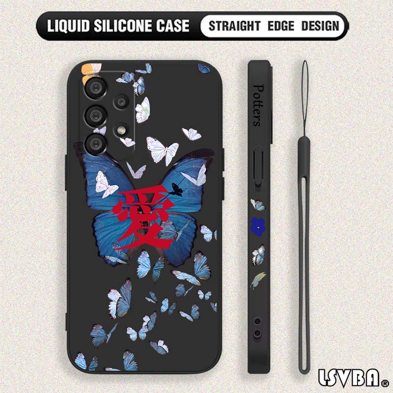 Blue butterfly fashion For Sam - Silicone Liquid Case review and price