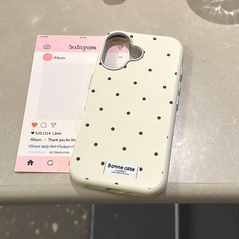 Creative Unique Polka Dot Phon - Phone Cases Leather review and price