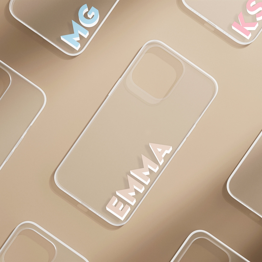 Soft Clear Initial Letters Pho - Monogram Custom Case review and price