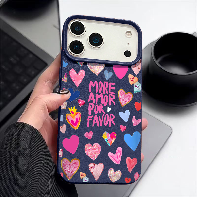 Heart Print Soft Phone Case Fo - Phone Cases Leather review and price