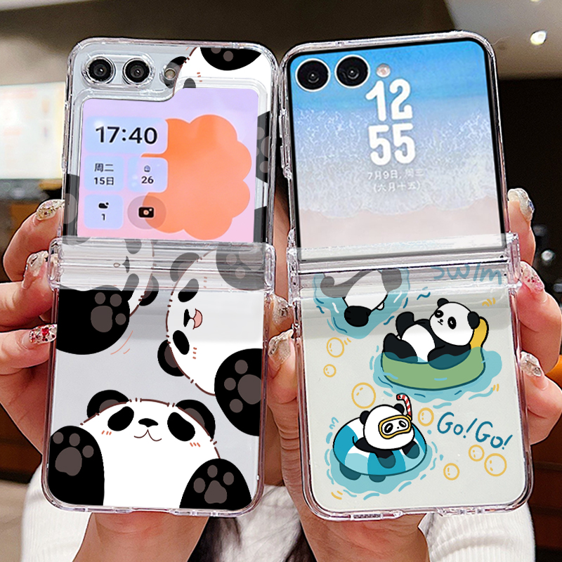 Cute Panda Pattern Phone Case  - Phone Cases Z Flip 5 review and price