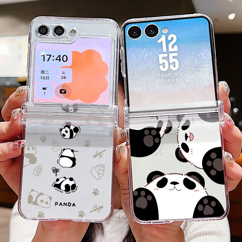 Cute Panda Pattern Phone Case  - Phone Cases Z Flip 5 review and price