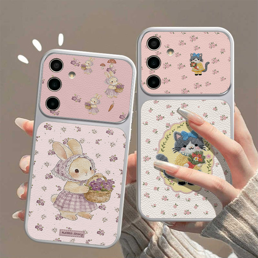 Cute Rabbit Leather Phone Case - Phone Cases Leather review and price