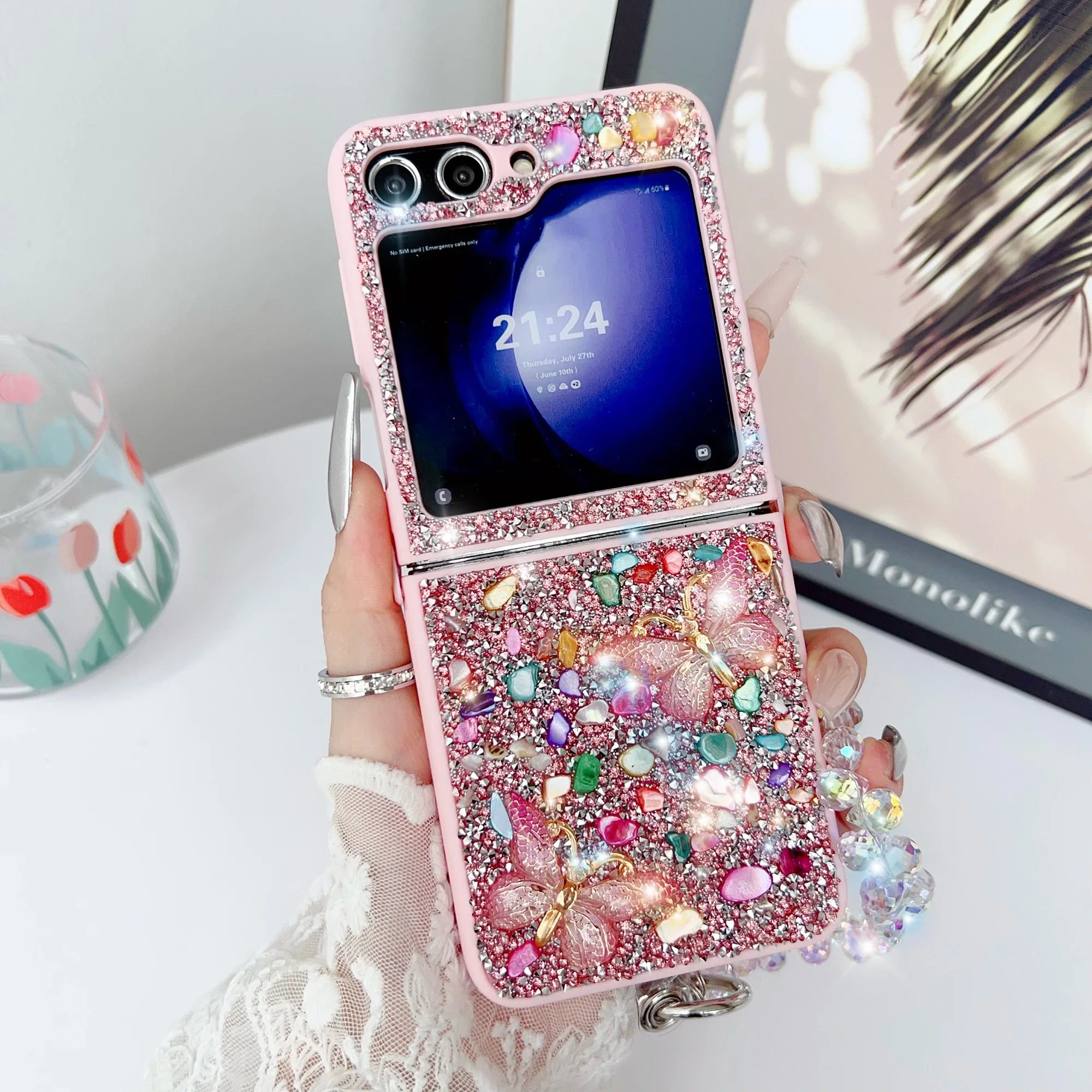 Luxury Glitter Phone Case For  - Phone Cases Z Flip 5 review and price