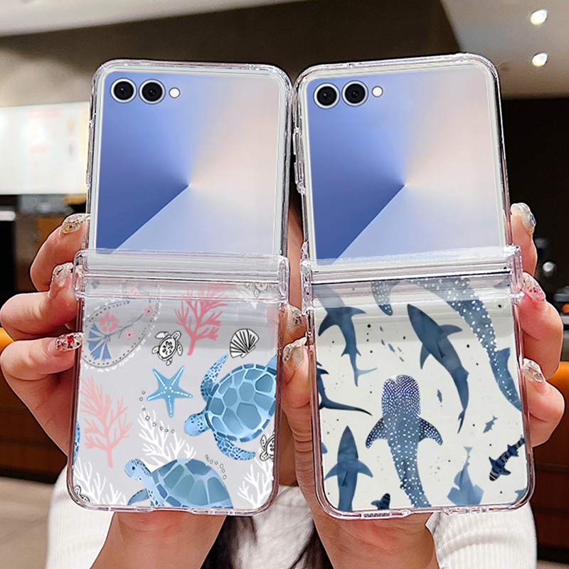 Sharks Shells Phone Case For S - Phone Cases Z Flip 5 review and price