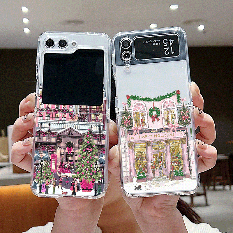 Rural Building Snow Scenery Ch - Phone Cases Z Flip 5 review and price