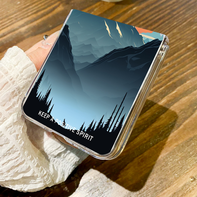 Mountain Scenery Printed Phone - Phone Cases Z Flip 5 review and price