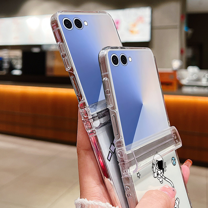 Astronauts Pattern Folding Pho - Phone Cases Z Flip 5 review and price