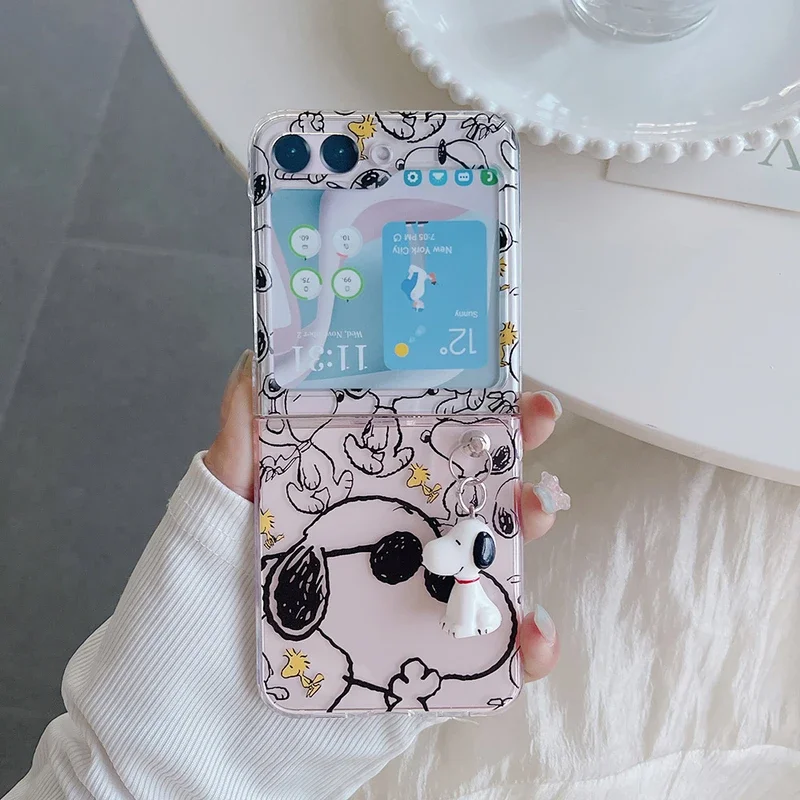 Cute Cartoon Snoopy Charlie Br - Phone Cases Z Flip 5 review and price