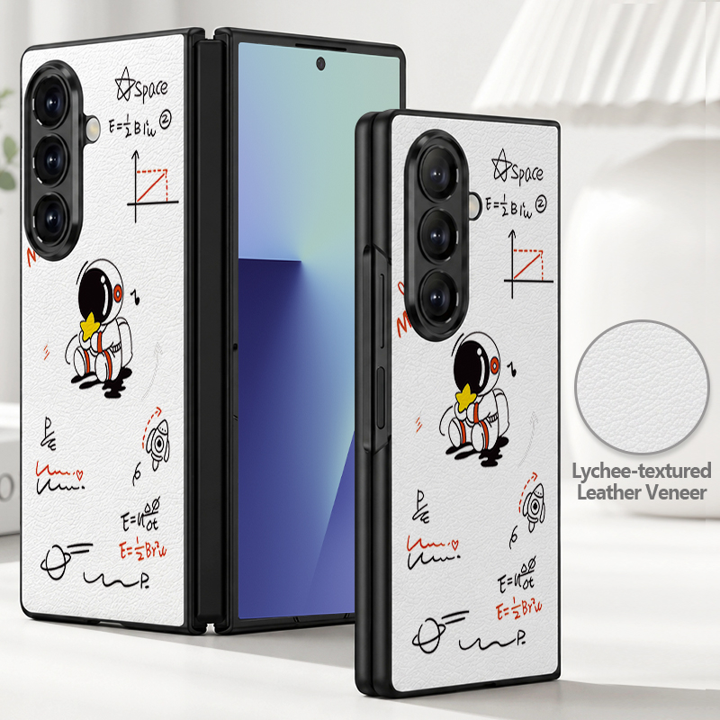 Cartoon Astronaut Printed PU L - Phone Cases Leather review and price