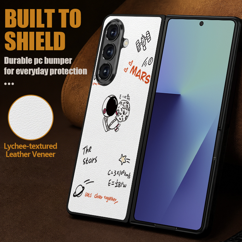 Cartoon Astronaut Printed PU L - Phone Cases Leather review and price