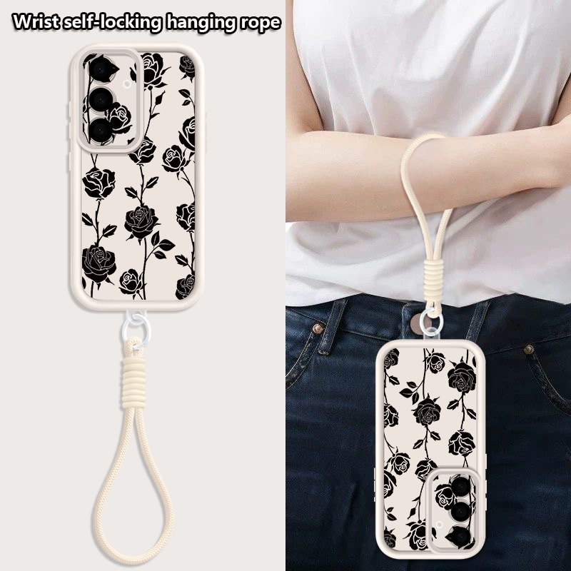 Flower Pattern Lanyard Phone C - Phone Cases Galaxy A17 review and price