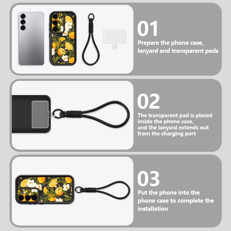Flower Pattern Lanyard Phone C - Phone Cases Galaxy A17 review and price