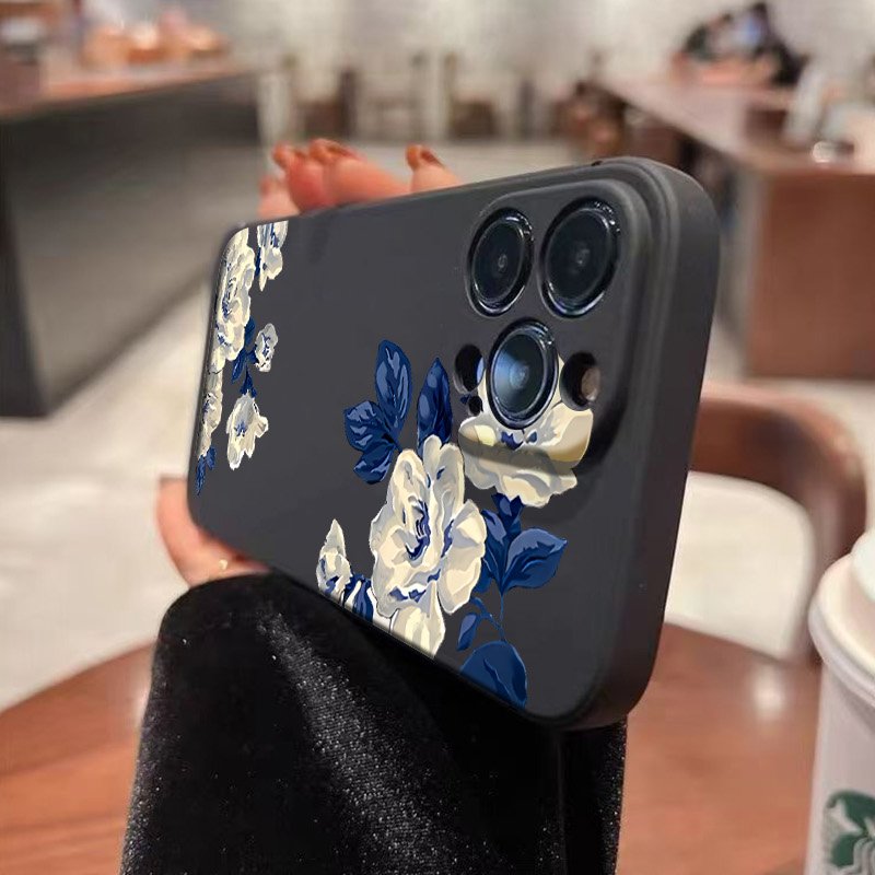 Blue and White Flower Phone Ca - Phone Cases Galaxy A17 review and price