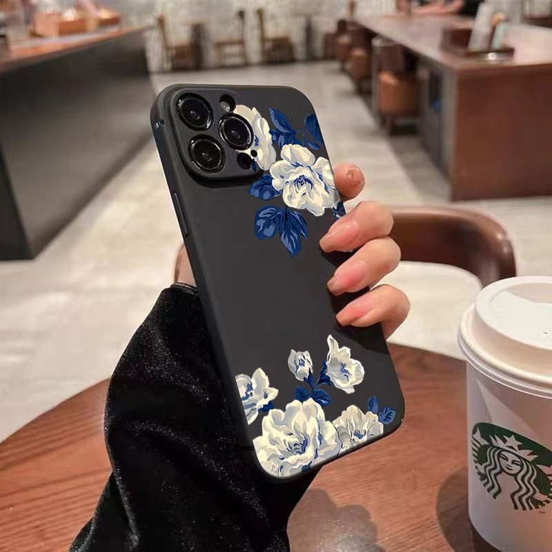 Blue and White Flower Phone Ca - Phone Cases Galaxy A17 review and price