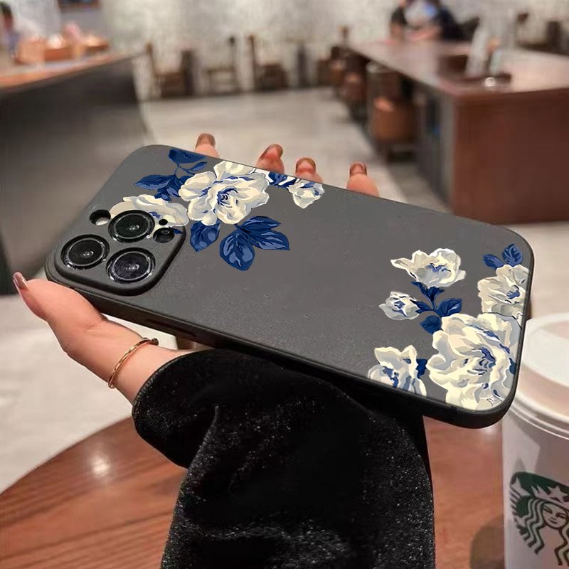 Blue and White Flower Phone Ca - Phone Cases Galaxy A17 review and price