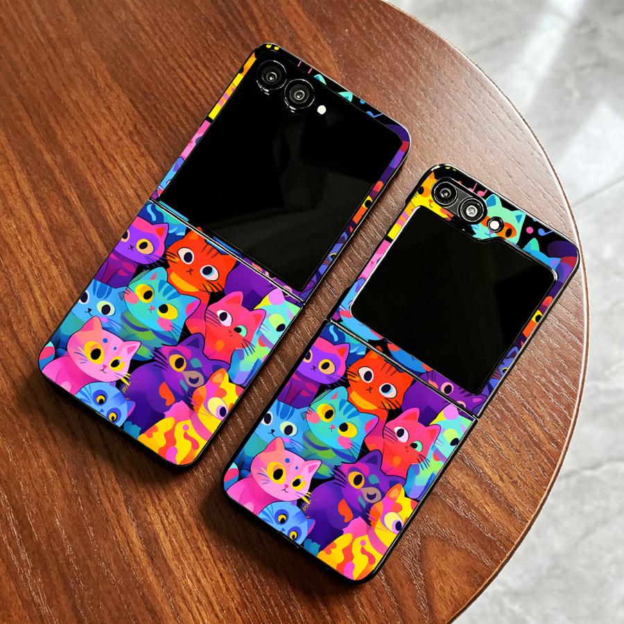 Full Cover Cat Phone Cover Cas - Phone Cases Z Flip 5 review and price