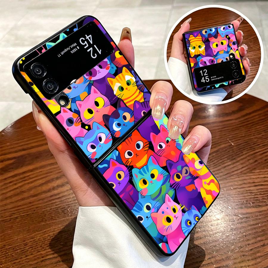 Full Cover Cat Phone Cover Cas - Phone Cases Z Flip 5 review and price