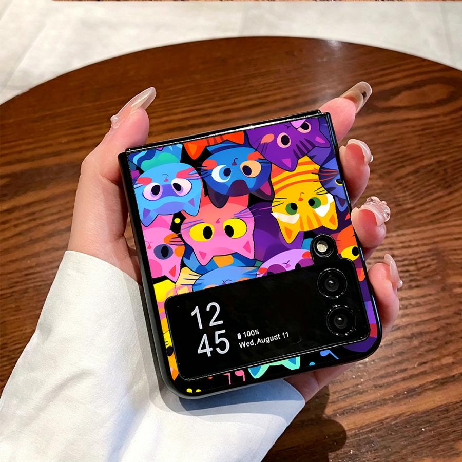 Full Cover Cat Phone Cover Cas - Phone Cases Z Flip 5 review and price